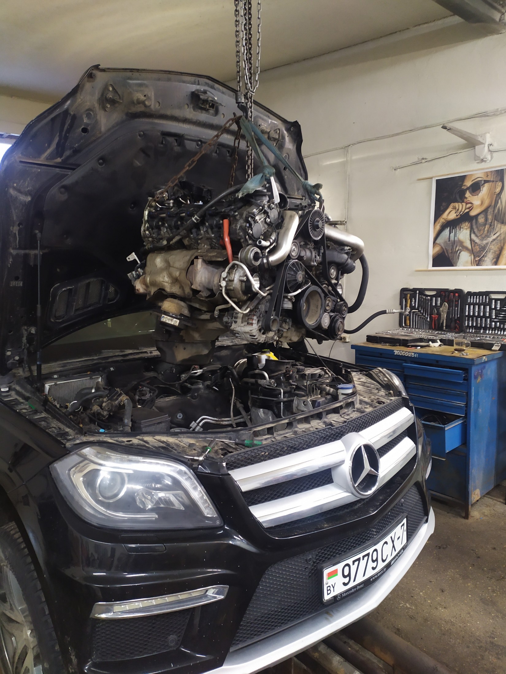капитальный ремонт двигателя M278 Mercedes W166